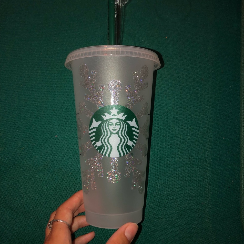 Iridescent Snowflake Starbucks Cold Cup